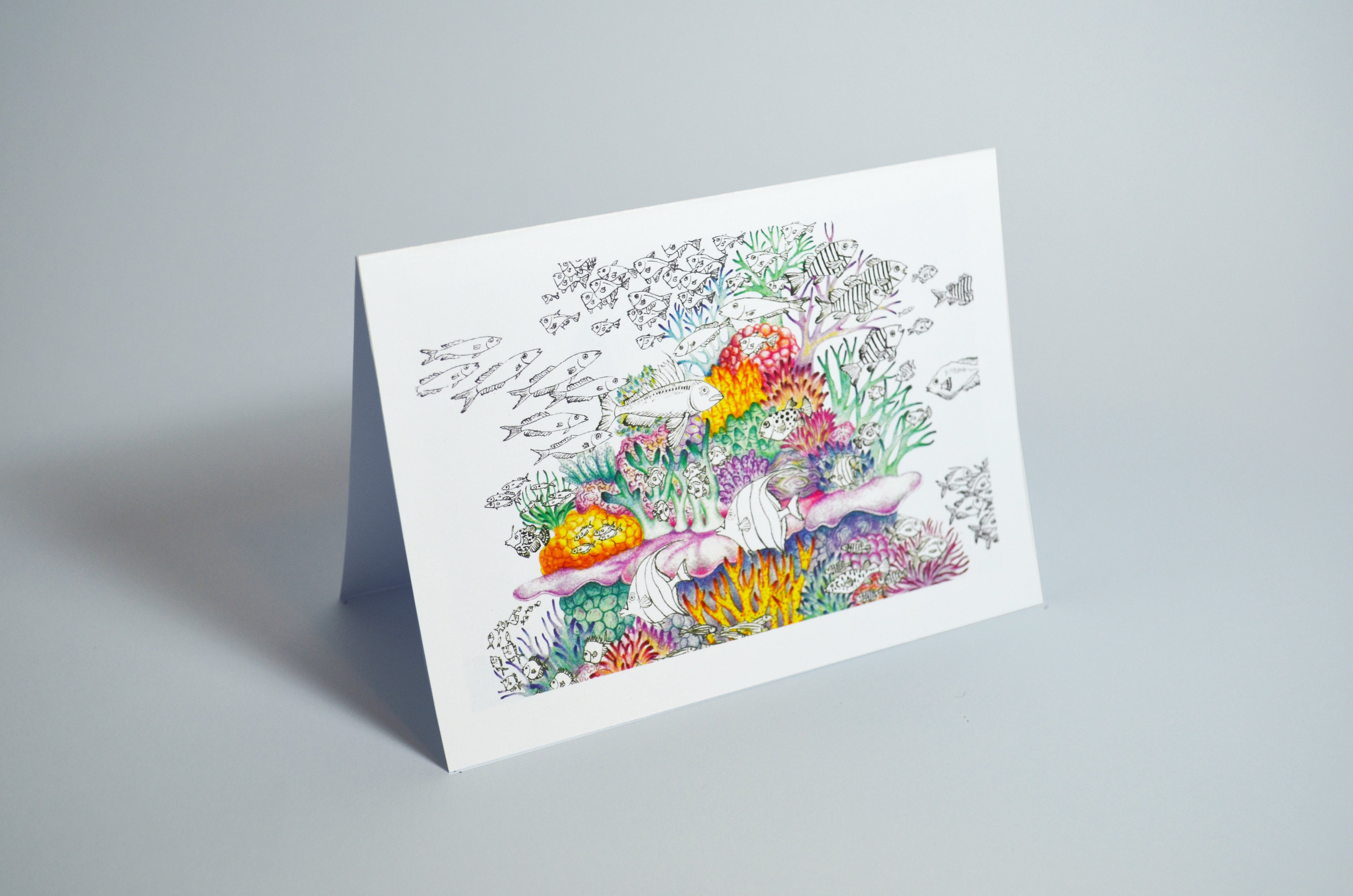 Coral Vibes (greeting card)