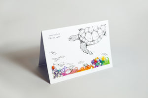 Green Turtle (greeting card)