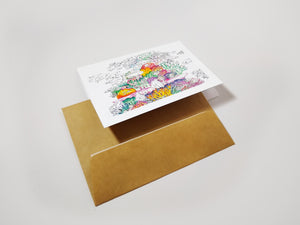 Coral Vibes (greeting card)