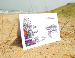 Hawksbill Turtle (greeting card)