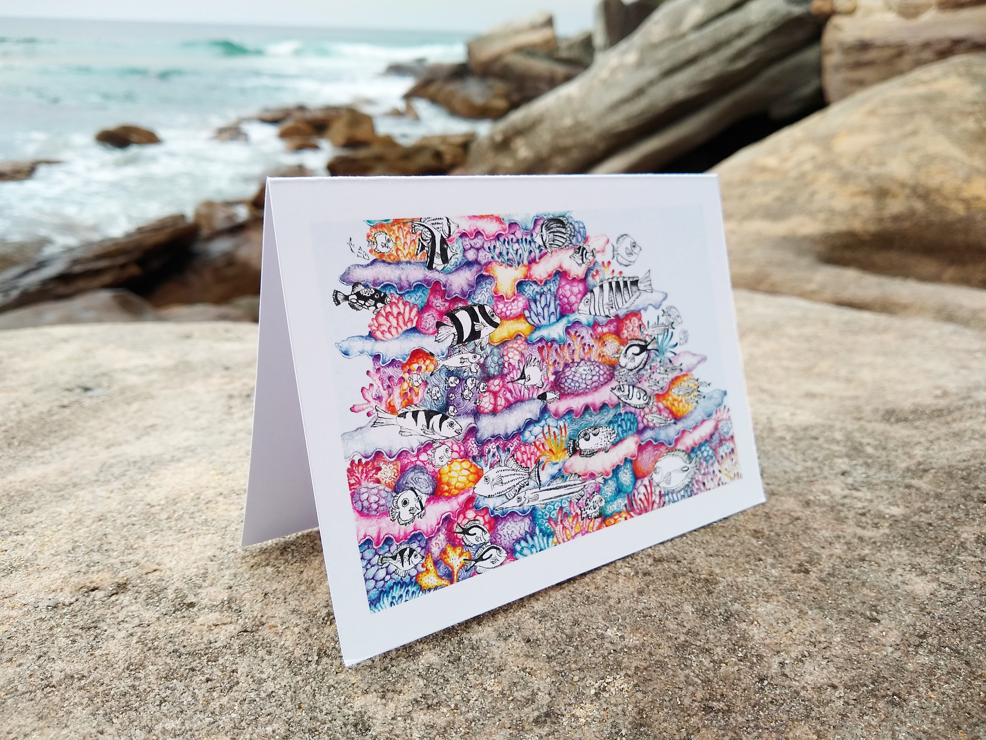 Coral Jewels (greeting card)